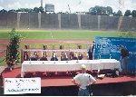 press conference table